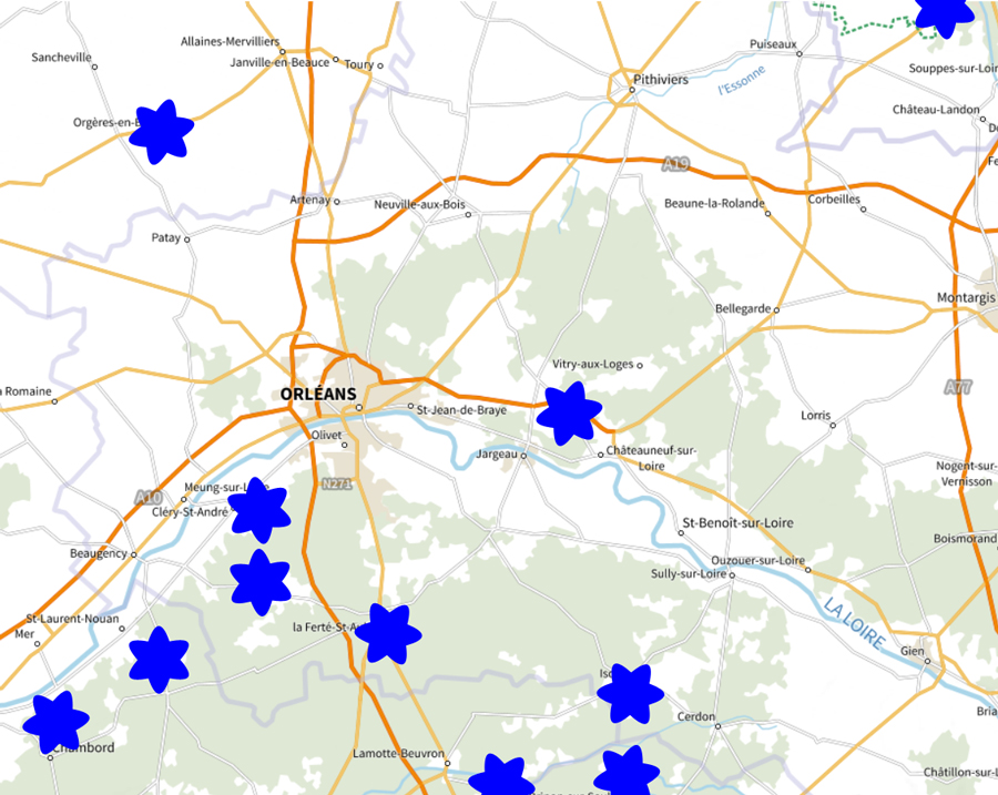 carte des ruchers
